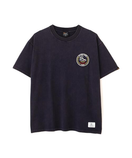 Alpha Industries（アルファインダストリーズ）の「【日本限定】Alpha Industries/アルファ インダストリーズ/MILITARY EMBLEM PATCH T‐SHIRT/ミリタリー エンブレム パッチ Tシャツ（Tシャツ/カットソー・メンズ・ホワイト系2/チャコール/ネイビー・XL/S/2XL/L/M）」の3枚目の写真