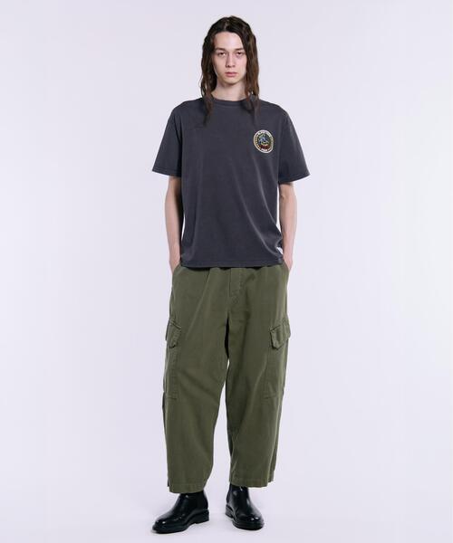 Alpha Industries（アルファインダストリーズ）の「【日本限定】Alpha Industries/アルファ インダストリーズ/MILITARY EMBLEM PATCH T‐SHIRT/ミリタリー エンブレム パッチ Tシャツ（Tシャツ/カットソー・メンズ・ホワイト系2/チャコール/ネイビー・XL/S/2XL/L/M）」の9枚目の写真