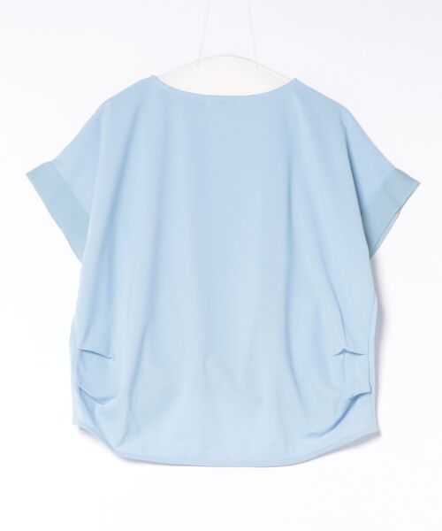 Nowadays(ナウアデイズ)の「ジョーゼットポンチTシャツ(Tシャツ/カットソー・レディース・ホワイト/ブラック/サックスブルー・FREE)」の13枚目の写真