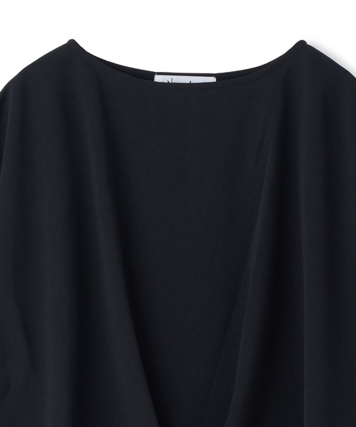 Nowadays(ナウアデイズ)の「ジョーゼットポンチTシャツ(Tシャツ/カットソー・レディース・ホワイト/ブラック/サックスブルー・FREE)」の5枚目の写真