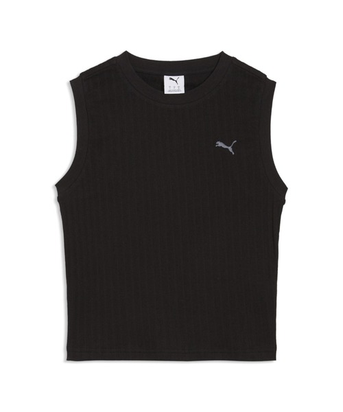 PUMA（プーマ）の「プーマ PUMA HER コンフォート タンク（タンクトップ・レディース・ホワイト/ブラック・M/L）」の2枚目の写真