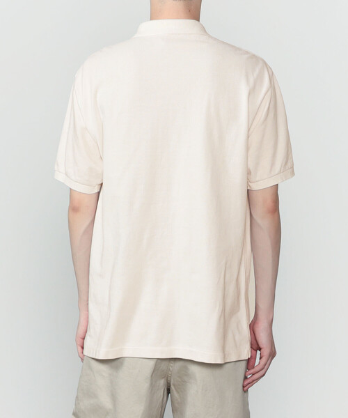 SCYE BASICS(サイベーシックス)の「SCYE BASICS | 〈別注〉コットン鹿の子 ポロシャツ MEN(ポロシャツ・メンズ・アイボリー/オリーブ/ダークネイビー・36/38/40)」の5枚目の写真