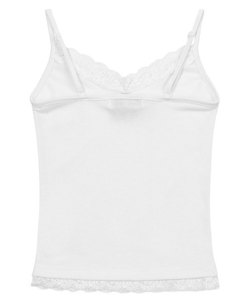 MUCENT(ムセント)の「◇MUCENT◇ブランド直輸入正規品/ガリンレース スリムフィット ノースリーブ GALIN LACE SLIM FIT SLEEVELESS(キャミソール・レディース・グレー/アイボリー/ブラック・FREE)」の6枚目の写真