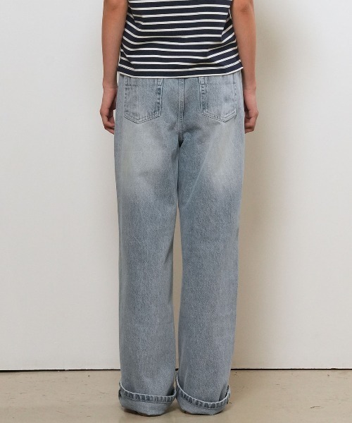 GENERAL IDEA(ジェネラルアイデア)の「【GENERAL IDEA】セミワイドデニムパンツ / SEMI-WIDE DENIM PANTS(デニムパンツ・レディース・ブルー/ライトブルー・L/M/S)」の12枚目の写真