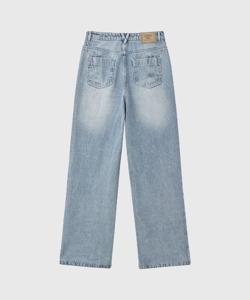 GENERAL IDEA(ジェネラルアイデア)の「【GENERAL IDEA】セミワイドデニムパンツ / SEMI-WIDE DENIM PANTS(デニムパンツ・レディース・ブルー/ライトブルー・L/M/S)」の5枚目の写真