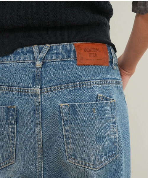 GENERAL IDEA(ジェネラルアイデア)の「【GENERAL IDEA】セミワイドデニムパンツ / SEMI-WIDE DENIM PANTS(デニムパンツ・レディース・ブルー/ライトブルー・L/M/S)」の8枚目の写真