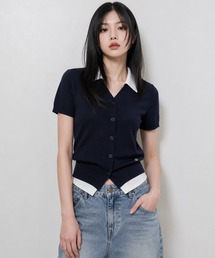 【GENERAL IDEA】レイヤードハーフカーディガン / LAYERED HALF CARDIGAN