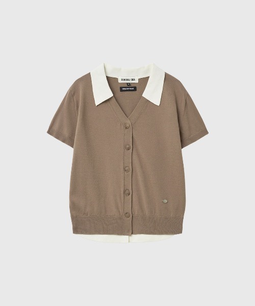 GENERAL IDEA(ジェネラルアイデア)の「【GENERAL IDEA】レイヤードハーフカーディガン / LAYERED HALF CARDIGAN(カーディガン/ボレロ・レディース・ブラック/ネイビー/モカ/ベージュ・L/M/S)」の17枚目の写真