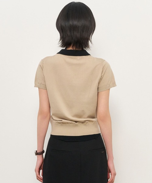 GENERAL IDEA(ジェネラルアイデア)の「【GENERAL IDEA】レイヤードハーフカーディガン / LAYERED HALF CARDIGAN(カーディガン/ボレロ・レディース・ブラック/ネイビー/モカ/ベージュ・L/M/S)」の14枚目の写真