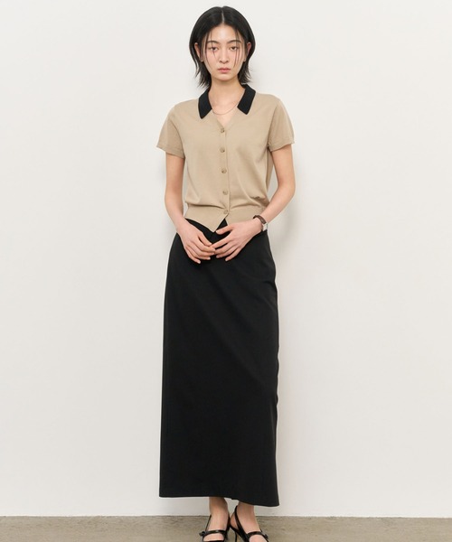 GENERAL IDEA(ジェネラルアイデア)の「【GENERAL IDEA】レイヤードハーフカーディガン / LAYERED HALF CARDIGAN(カーディガン/ボレロ・レディース・ブラック/ネイビー/モカ/ベージュ・L/M/S)」の15枚目の写真