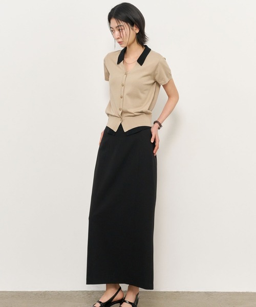 GENERAL IDEA(ジェネラルアイデア)の「【GENERAL IDEA】レイヤードハーフカーディガン / LAYERED HALF CARDIGAN(カーディガン/ボレロ・レディース・ブラック/ネイビー/モカ/ベージュ・L/M/S)」の16枚目の写真