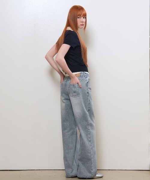 GENERAL IDEA(ジェネラルアイデア)の「【GENERAL IDEA】レイヤードハーフカーディガン / LAYERED HALF CARDIGAN(カーディガン/ボレロ・レディース・ブラック/ネイビー/モカ/ベージュ・L/M/S)」の5枚目の写真