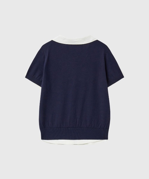 GENERAL IDEA(ジェネラルアイデア)の「【GENERAL IDEA】レイヤードハーフカーディガン / LAYERED HALF CARDIGAN(カーディガン/ボレロ・レディース・ブラック/ネイビー/モカ/ベージュ・L/M/S)」の7枚目の写真