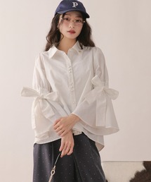 ribbon padding blouson / リボンパディングブルゾン（ブルゾン