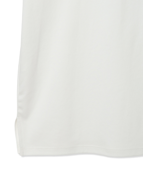 LE SOUK HOLIDAY(ルスークホリデー)の「シルケットスムース刺しゅうロゴTシャツ【接触冷感・吸水速乾・綿100%】(Tシャツ/カットソー・レディース・サックスブルー/オフホワイト・M/L)」の14枚目の写真