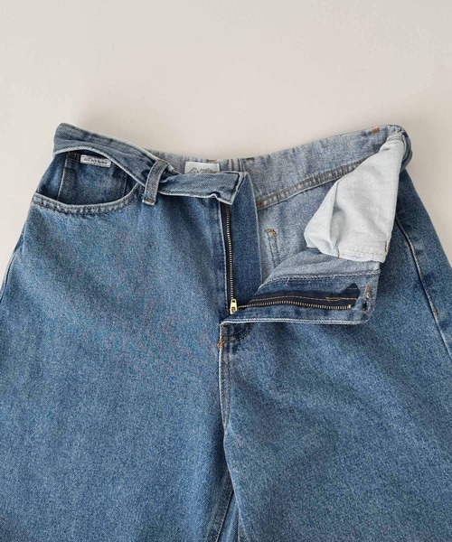 CANAL JEAN(キャナルジーン)の「CALL MY NAME ウエストロールデニムパンツ(デニムパンツ・レディース・ブルー・MEDIUM/SMALL)」の3枚目の写真