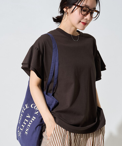 セール】限定展開 袖フリル トップス（Tシャツ/カットソー）｜FREAK'S