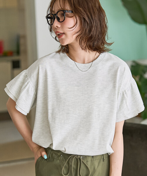 限定展開 袖フリル トップス（Tシャツ/カットソー）｜FREAK'S STORE