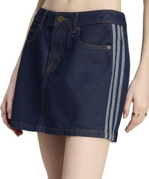 adidas 3 STRIPES MINI SKIRT DENIM / アディダス 3 ストライプス ミニスカート デニム