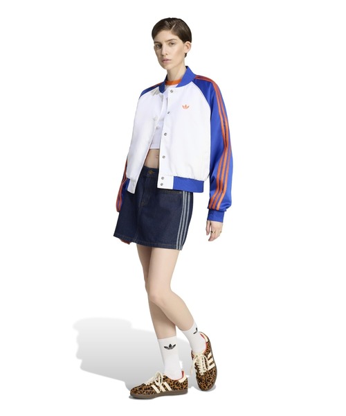 adidas(アディダス)の「adidas 3 STRIPES MINI SKIRT DENIM / アディダス 3 ストライプス ミニスカート デニム(デニムスカート・レディース・ダークインディゴブルー・M/S/L)」の11枚目の写真