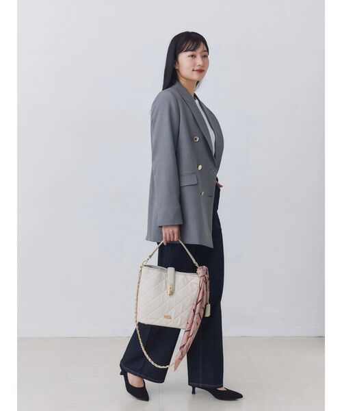 OUTDOOR PRODUCTS(アウトドアプロダクツ)の「【OUTDOOR PRODUCTS】キルティングチェーンショルダーバッグ(ハンドバッグ・レディース・ベージュ/ブラック/オフホワイト・FREE)」の13枚目の写真
