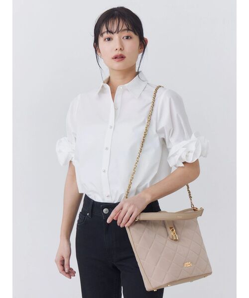 OUTDOOR PRODUCTS(アウトドアプロダクツ)の「【OUTDOOR PRODUCTS】キルティングチェーンショルダーバッグ(ハンドバッグ・レディース・ベージュ/ブラック/オフホワイト・FREE)」の15枚目の写真