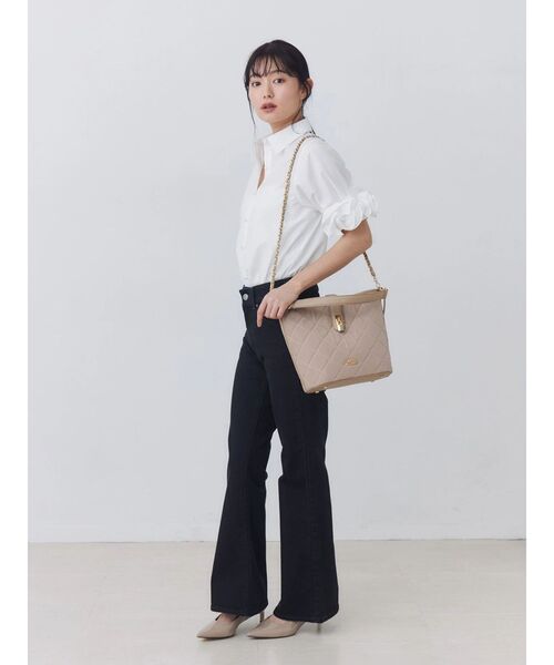 OUTDOOR PRODUCTS(アウトドアプロダクツ)の「【OUTDOOR PRODUCTS】キルティングチェーンショルダーバッグ(ハンドバッグ・レディース・ベージュ/ブラック/オフホワイト・FREE)」の16枚目の写真