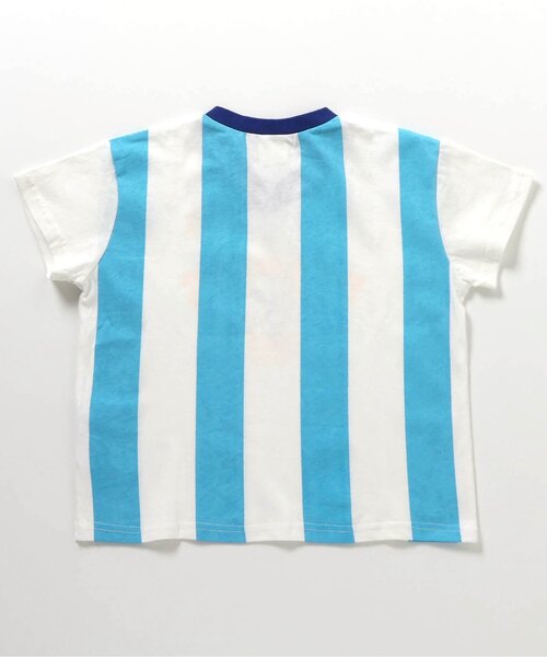 PEANUTS(ピーナッツ)の「PEANUTS サッカーユニフォーム風Tシャツ(Tシャツ/カットソー・キッズ・アイボリー/ストライプ・140/130/120/110/100/90/80)」の5枚目の写真
