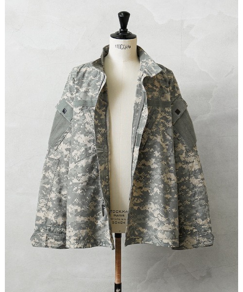 MILITARY（ミリタリー）の「実物 新品 デッドストック 米軍 ACU コンバット ジャケット UCP（ミリタリージャケット・メンズ・グレー系その他・S-Short）」の4枚目の写真