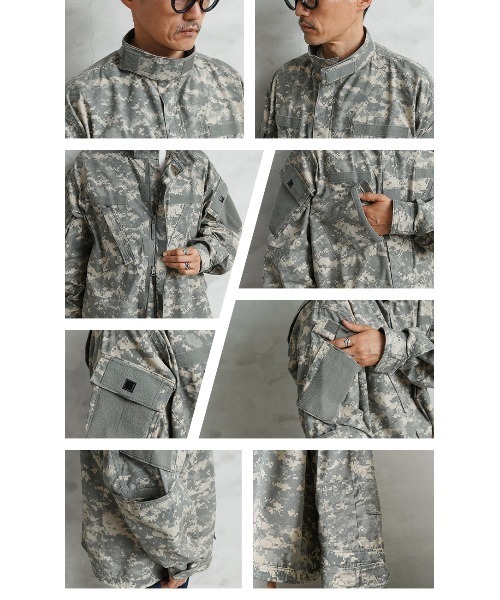 MILITARY（ミリタリー）の「実物 新品 デッドストック 米軍 ACU コンバット ジャケット UCP（ミリタリージャケット・メンズ・グレー系その他・S-Short）」の7枚目の写真
