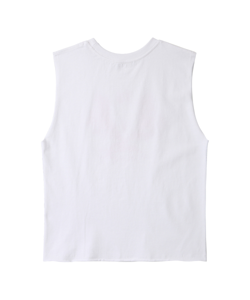 ERER(エルエル)の「Vintage Dragon Graphic Sleeveless White(Tシャツ/カットソー・レディース・ホワイト・1/2)」の6枚目の写真
