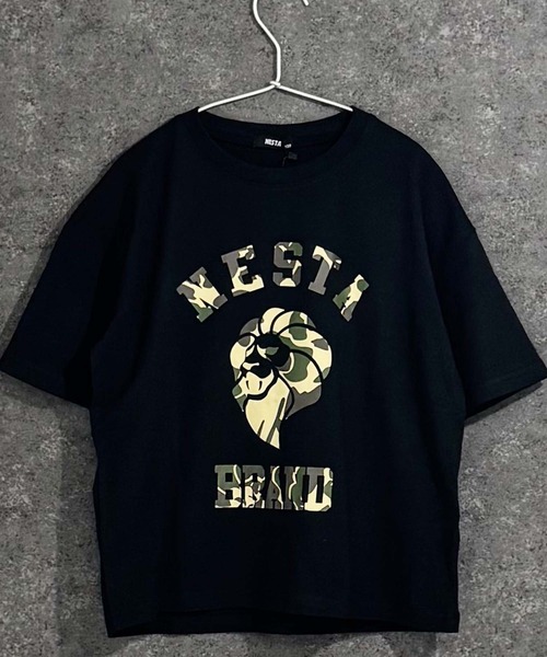 NESTA BRAND(ネスタブランド)の「【NESTA BRAND/ネスタブランド】 接触冷感加工 プリント オーバーサイズBIG T キッズ(NES26-03)(Tシャツ/カットソー・キッズ・ブラック/ダークグリーン/オフホワイト/ホワイト系その他/ブラック系その他/チャコール/ホワイト系その他2/ブラック系その他2・160cm/110cm/120cm/130cm/140cm/150cm)」の5枚目の写真