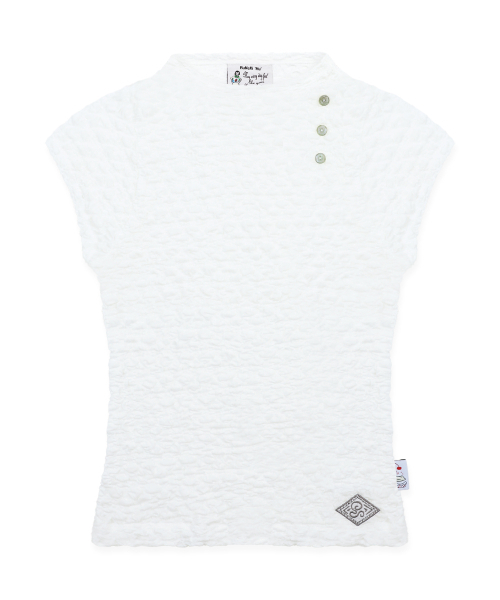 RuNaKi'Hu'（ルナキフ）の「WXT094 フィオリレシースルースリムTシャツ (ホワイト)（Tシャツ/カットソー・レディース・その他・1/2）」の4枚目の写真