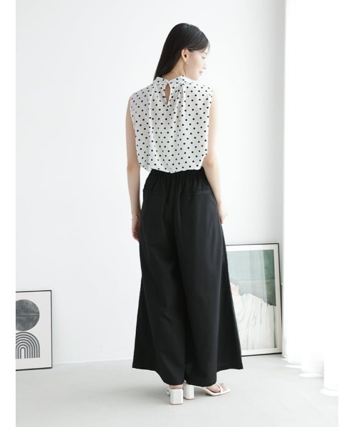 fifth(フィフス)の「【星玲奈セレクト】ハイウエストタックワイドパンツ(その他パンツ・レディース・イエロー/ブラック/グレイッシュベージュ・XS/M)」の7枚目の写真