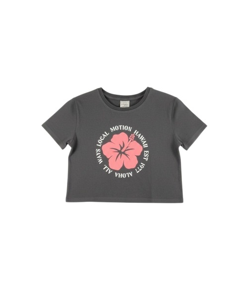 LOCALMOTION HAWAII（ローカルモーション　ハワイ）の「ｻｰﾌ＆ﾊﾜｲﾊｲﾋﾞｽｶｽｻｰｸﾙｽﾃｯﾁTｼｬﾂ（Tシャツ/カットソー・レディース・チャコールグレー/ホワイト・MEDIUM/LARGE）」の6枚目の写真