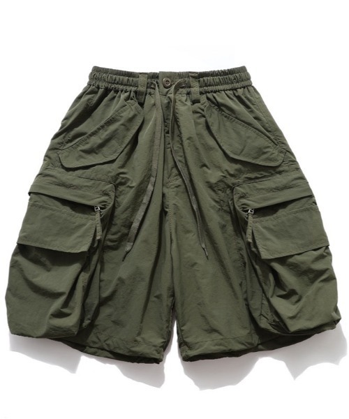 DOUBLE STEAL(ダブルスティール)の「DSビッグポケットカーゴショーツ(カーゴパンツ・メンズ・カーキ/ブラック・X-LARGE/LARGE/MEDIUM)」の3枚目の写真