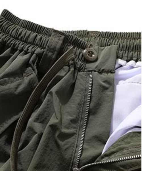 DOUBLE STEAL(ダブルスティール)の「DSビッグポケットカーゴショーツ(カーゴパンツ・メンズ・カーキ/ブラック・X-LARGE/LARGE/MEDIUM)」の4枚目の写真