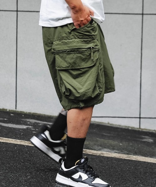 DOUBLE STEAL(ダブルスティール)の「DSビッグポケットカーゴショーツ(カーゴパンツ・メンズ・カーキ/ブラック・X-LARGE/LARGE/MEDIUM)」の9枚目の写真