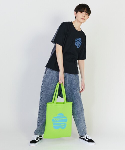 FRAPBOIS PARK(フラボアパーク)の「カラートート(トートバッグ・レディース・ブルー/ライム/ブラック・FREE)」の22枚目の写真