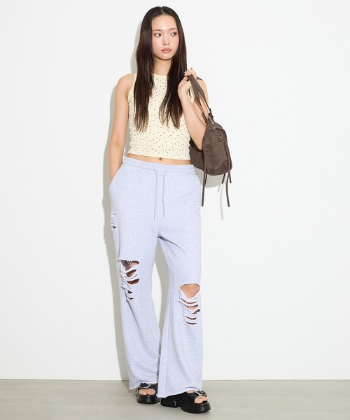 3.3 Field Trip (3.3フィールドトリップ)の「3.3 Field Trip/スターモチーフタンク(Tシャツ/カットソー・レディース・グレー/ネイビー/イエロー・FREE)」の7枚目の写真