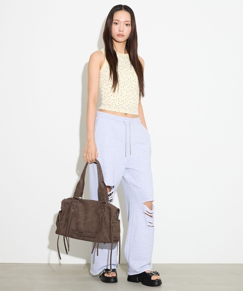 3.3 Field Trip (3.3フィールドトリップ)の「3.3 Field Trip/スターモチーフタンク(Tシャツ/カットソー・レディース・グレー/ネイビー/イエロー・FREE)」の6枚目の写真