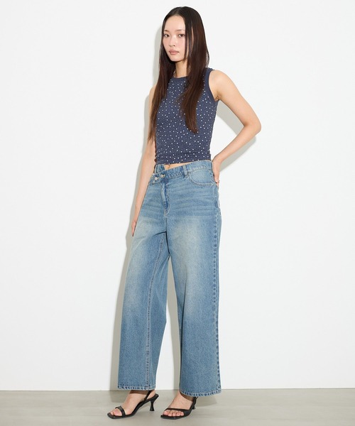 3.3 Field Trip (3.3フィールドトリップ)の「3.3 Field Trip/スターモチーフタンク(Tシャツ/カットソー・レディース・グレー/ネイビー/イエロー・FREE)」の11枚目の写真