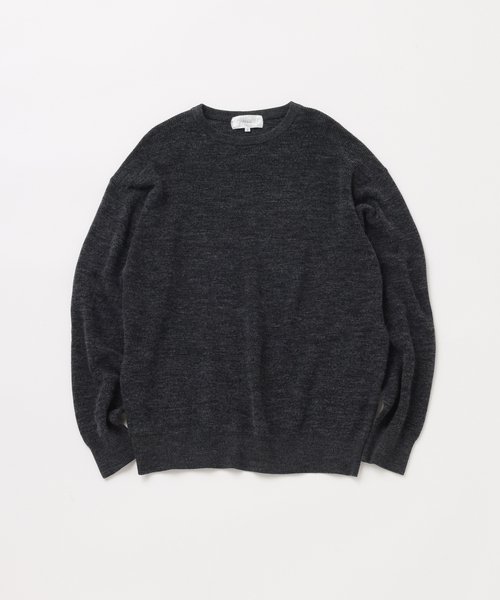 UNFOLLOW(アンフォロー)の「【FOLL / フォル】suvin cotton fine wool wardrobe sweater(ニット/セーター・メンズ・グレー/ベージュ・2/3)」の2枚目の写真