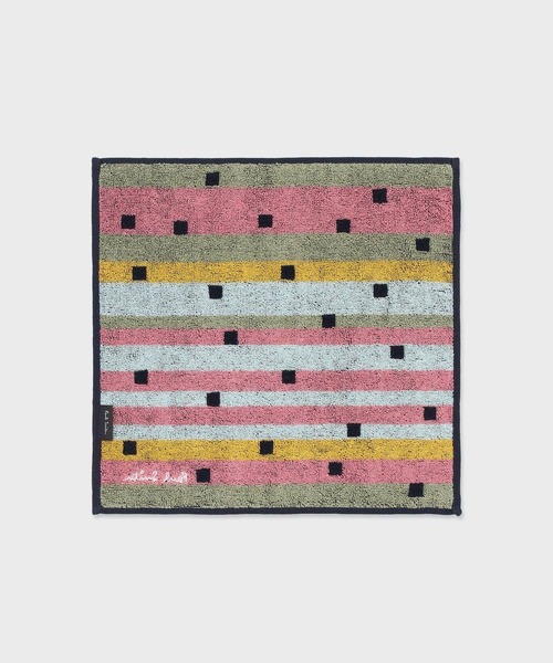 Paul Smith(ポールスミス)の「"Watercolor Squares" ハンカチ / 265635 THANKW(ハンカチ/ハンドタオル・レディース・ネイビー/ピンク・FREE)」の3枚目の写真