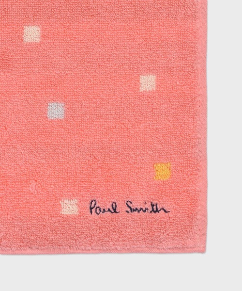 Paul Smith(ポールスミス)の「"Watercolor Squares" ハンカチ / 265635 THANKW(ハンカチ/ハンドタオル・レディース・ネイビー/ピンク・FREE)」の6枚目の写真