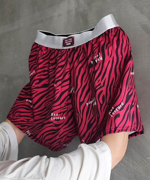 WESTBOY(ウエストボーイ)の「Y2K ユニセックス 総柄プリント イージーショートボクサーパンツ WO26W3UW14(ボクサーパンツ・メンズ・レッド系その他/レッド/ブラック・XL/L)」の3枚目の写真