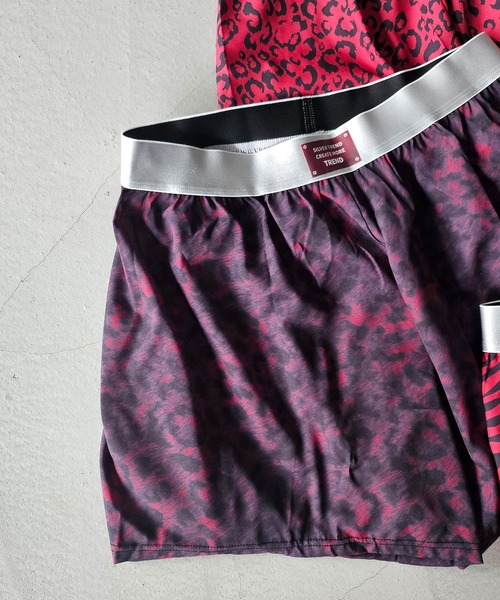 WESTBOY(ウエストボーイ)の「Y2K ユニセックス 総柄プリント イージーショートボクサーパンツ WO26W3UW14(ボクサーパンツ・メンズ・レッド系その他/レッド/ブラック・XL/L)」の6枚目の写真