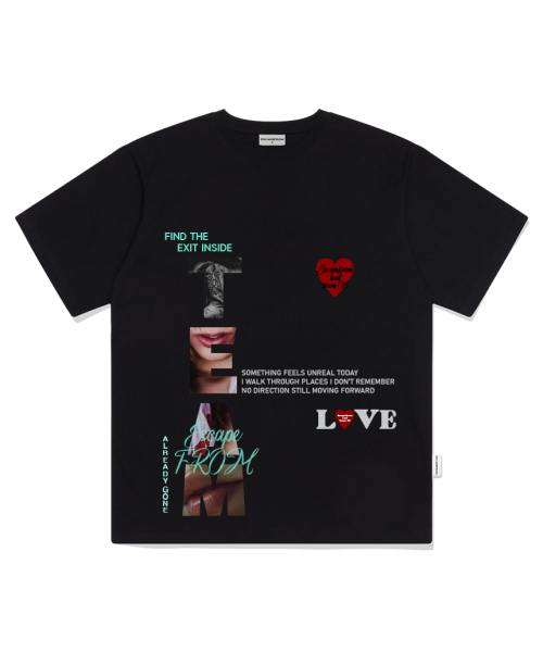 ESCAPEFROM(エスケープフロム)の「EXIT INSIDE プリントオーバーサイズ半袖Tシャツ グレー(Tシャツ/カットソー・レディース・その他・LARGE/MEDIUM/SMALL)」の4枚目の写真