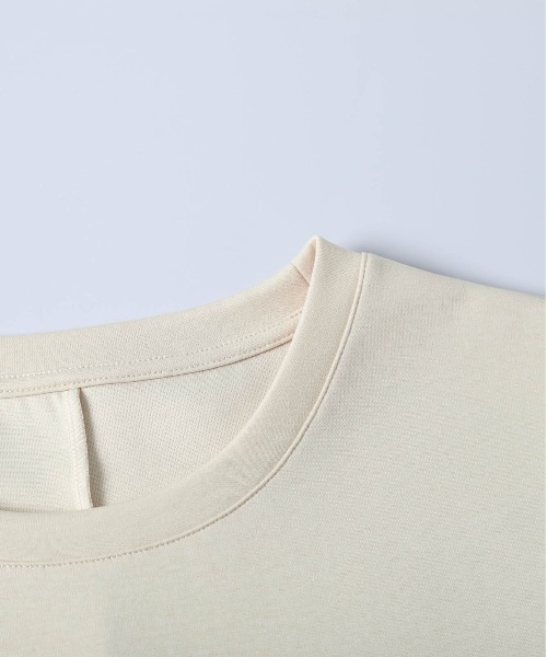 La-gemme（ラジェム）の「ラウンドヘム ロングTシャツ（Tシャツ/カットソー・レディース・ブラック/カーキブラウン/アイボリー・フリー）」の18枚目の写真