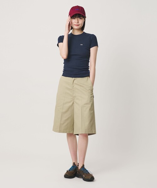 NICE WEATHER(ナイスウェザー)の「<NICE WEATHER>ロゴヘルシー Tシャツ(Tシャツ/カットソー・レディース・ホワイト/ライトピンク/ネイビー・M/S)」の11枚目の写真
